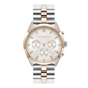 Olivia Burton 24000191 City Classic Two Tone Bracelet Watch - W28137