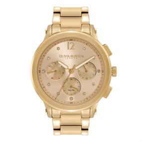 Olivia Burton 24000054 Sports Luxe Gold Plated Multifunction Bracelet Watch - W28146