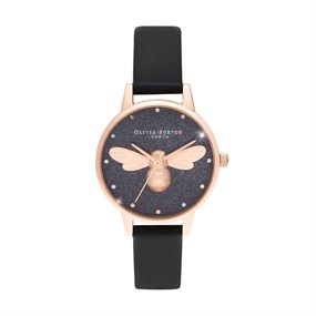 Olivia Burton OB16FB13 Rainbow Black Strap Watch - W28171