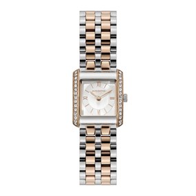 Olivia Burton 24000384 Berkley Two Tone Rose Square Case Bracelet Watch - W28223