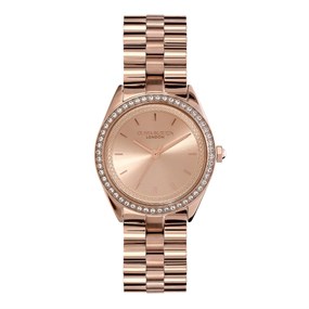 Olivia Burton 24000136 Bejewelled Rose Tone Bracelet Watch - W28236