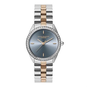 Olivia Burton 24000273 Bejewelled Two Tone Bracelet Watch - W28237