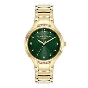 Olivia Burton 24000209 Lea Forest Green Dial Bracelet Watch - W28244