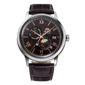 Orient RA-AK0804Y30B Bambino Sun & Moon Automatic Watch - W29119