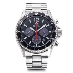 Orient RA-TX0202B10B Mako Solar Chronograph Bracelet Watch - W2974