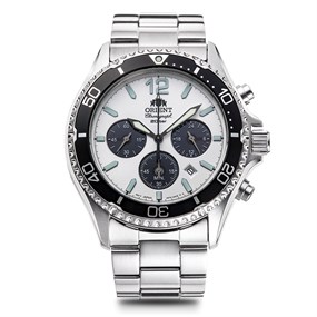 Orient RA-TX0203S10B Mako Solar Chronograph Bracelet Watch - W2975