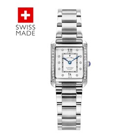 Jacques Du Manoir JWL05501 Emily Stone Set Bracelet Watch - W3099