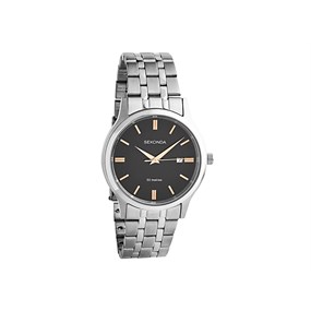Sekonda 1192 Black Dial Bracelet Watch - W31247