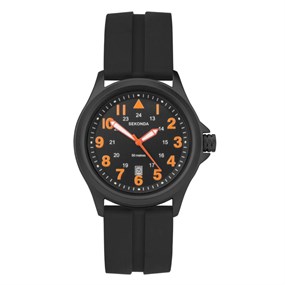 Sekonda 30135 Black Rubber Strap Watch - W31438