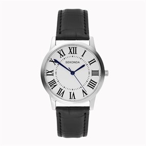 Sekonda 30331 Black Leather Strap Watch - W31459
