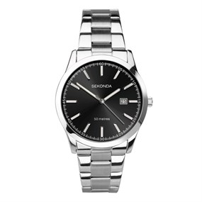 Sekonda 1944 Black Dial Bracelet Watch - W31474