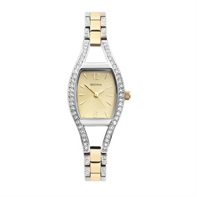 Sekonda 40380 Two Tone Crystal Set Bracelet Watch - W32271