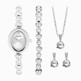 Sekonda 49034.76 Bracelet, Necklace, Earrings And Watch Gift Set - W32345
