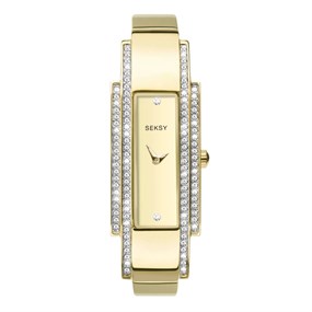 Sekonda 2737 Gold Plated Crystal Bracelet Watch - W32393