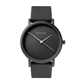 Sekonda 40389 Black Silicone Strap Watch - W32437