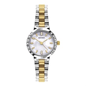 Sekonda 2292 Two Tone Stone Set Bracelet Watch - W32448