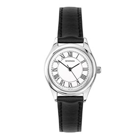Sekonda 40715 Black Leather Strap Watch - W32466