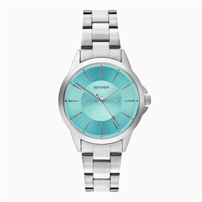 Sekonda 40750 Turquoise Dial Bracelet Watch - W32476