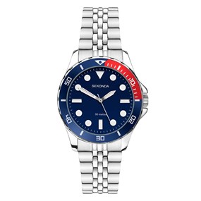Sekonda 40564 Blue Dial Bracelet Watch - W32493