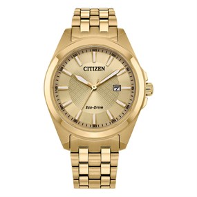 Citizen BM7532-54P Gold Tone Eco-Drive Bracelet Watch - W38308