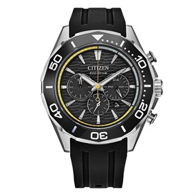 Citizen CA4730-08E Endeavor Ceramic Bezel Black Dial Black Strap Watch - W38473