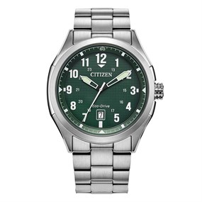 Citizen Force AW1890-51X 100m Green Dial Bracelet Watch - W38476