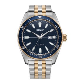 Citizen AW1914-55L Vintage Sports Two Tone Bracelet Watch - W38504