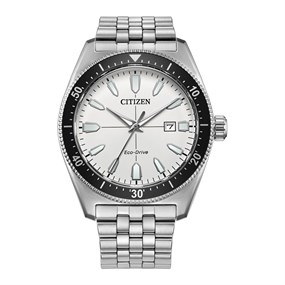 Citizen AW1911-53A Vintage Sports White Dial Bracelet Watch - W38505