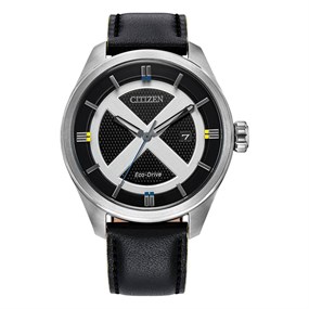 AW5007-17W Citizen X-Men Eco-Drive Black Leather Strap Watch - W38523