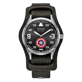 BV1140-00W Citizen Captain America Eco-Drive Nylon Strap Watch - W38525