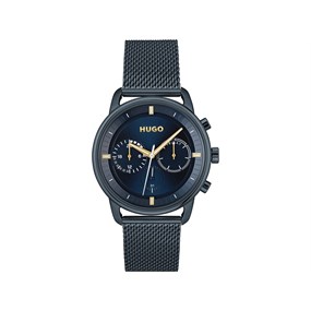 HUGO 1530237 Advise Blue Mesh Bracelet Watch - W45339