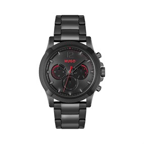HUGO 1530296 Impress Black IP Bracelet Watch - W45376
