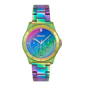HUGO 1540160 Dance Rainbow IP Bracelet Watch - W45394