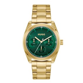 HUGO 1530425 Bright Sport Gold Tone Bracelet Watch - W45440