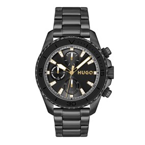 HUGO 1530431 Dive Black IP Bracelet Watch - W45444
