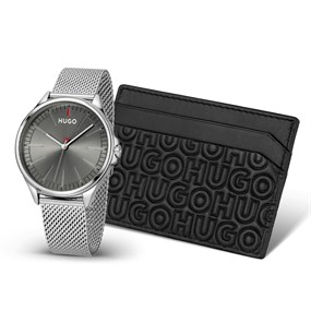 HUGO 1570195 Smooth Watch And Wallet Gift Set - W45453