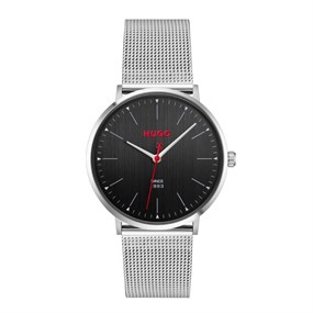 HUGO 1530471 Style Black Dial Mesh Bracelet Watch - EXCLUSIVE - W45465