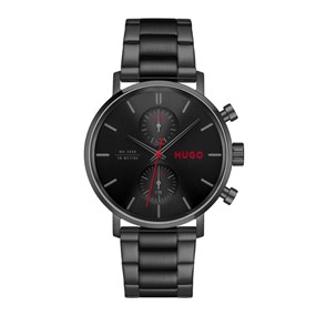 HUGO 1530468 Take Off Black IP Bracelet Watch - W45468