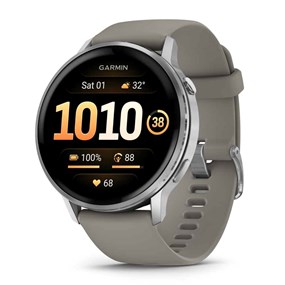 Garmin Venu 4 010-03014-01 45mm Silver Grey GPS Smartwatch - W47376
