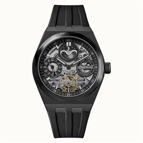 Ingersoll I12908 The Broadway Automatic Black Rubber Strap Watch - W4969