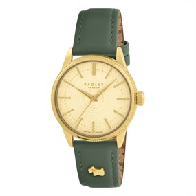 Radley RY21652 Gold Plated Green Strap Watch - W51407