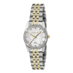 RY4671 Radley Two Tone Bracelet Stone Set Case Watch - W51556