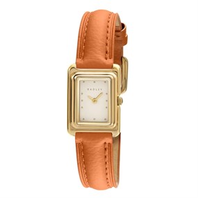 Radley RY22056 Orange Leather Strap Watch - W51621