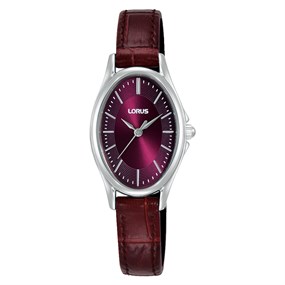 Lorus RRX89JX9 Red Leather Strap Watch - W58205