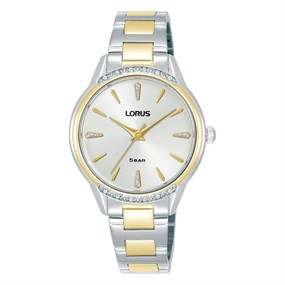 Lorus RG256YX9 Two Tone Stone Set Bracelet Watch - W58206