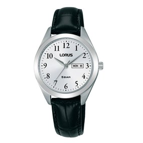 Lorus RN807AX9 Black Leather Strap Watch - W58215