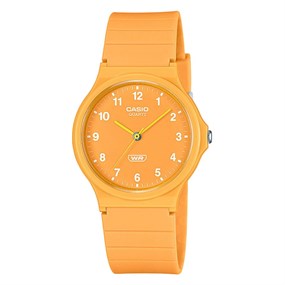 Casio Vintage MQ-24B-9BEF Orange Resin Strap Watch - W59157