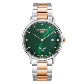 Roamer 836833 49 75 50 Eternal Two Tone Bracelet Watch - W60260
