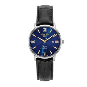 Roamer 958844 41 41 05 Valais Black Leather Strap Watch - W60263