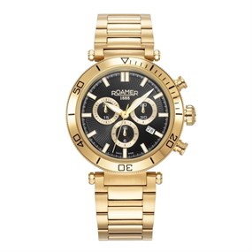 Roamer 994837 48 85 20 Toscana Gold Plated Bracelet Watch - W60293